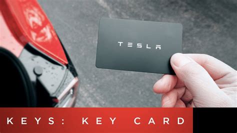 Tesla model 3 key cards